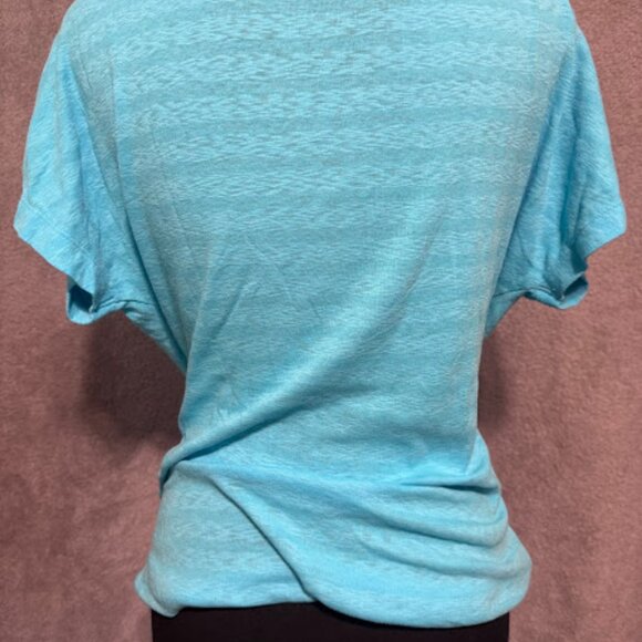 L.L. Bean Short Sleeve Scoop Neck Striped Tee - Picture 4 of 4